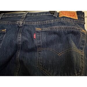Levi Strauss & Co 501 Original Riveted Jeans Mens W42 L30 Button Fly Denim